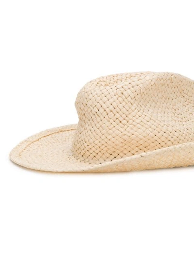 Shop Maison Michel Austin Cowboy Hat In Natural Beige