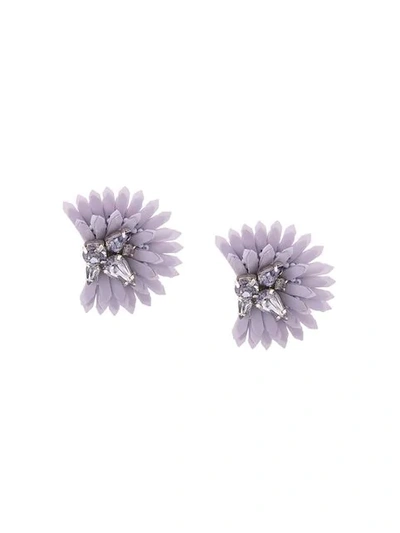 Shop Mignonne Gavigan Ellie Earrings In Purple