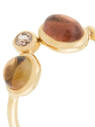 Shop Myrto Anastasopoulou Stone Embellished Ring In Gold
