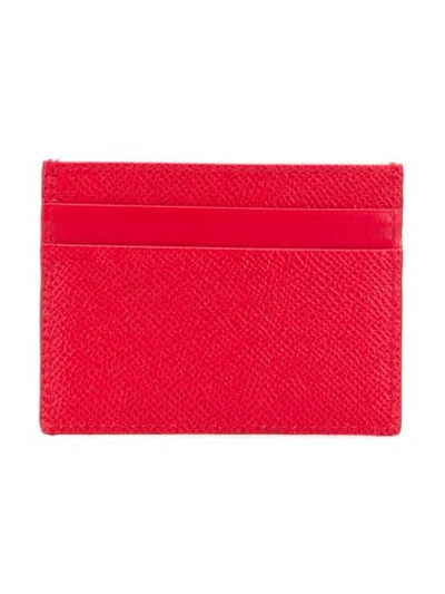 Shop Dolce & Gabbana Logo Plaque Card Case In Red
