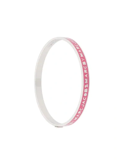 Shop Marc Jacobs Logo Bracelet In Pink