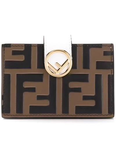 Shop Fendi Portemonnaie Mit Logo In Brown