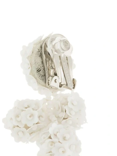 Shop Sachin & Babi Beaded Flower Earrings - White