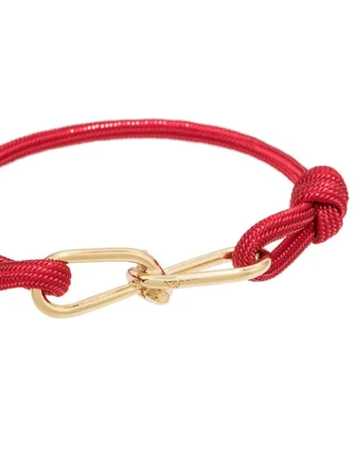 Shop Annelise Michelson Medium Wire Cord Bracelet In Red