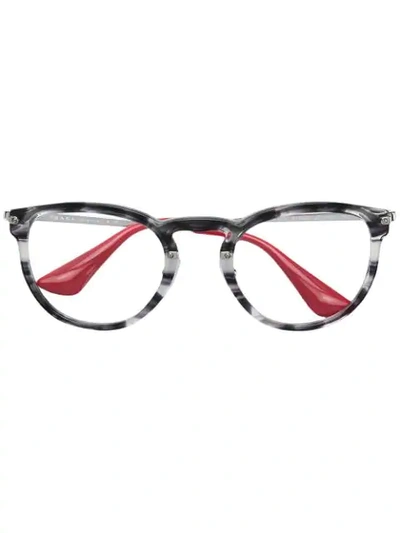 Shop Prada Round Frame Glasses In 2571o1