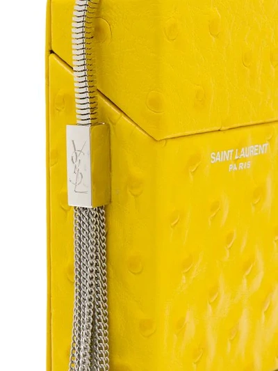 Shop Saint Laurent Smoking Box In Yellow