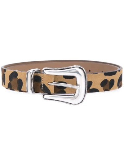 B-low The Belt Leopard Print Belt In Brown | ModeSens