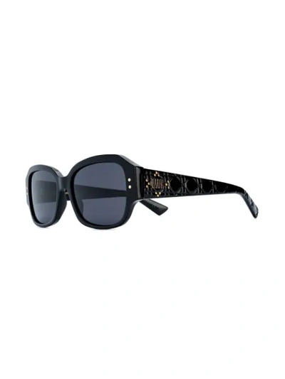 Shop Dior Lady  Studs Sunglasses In Black