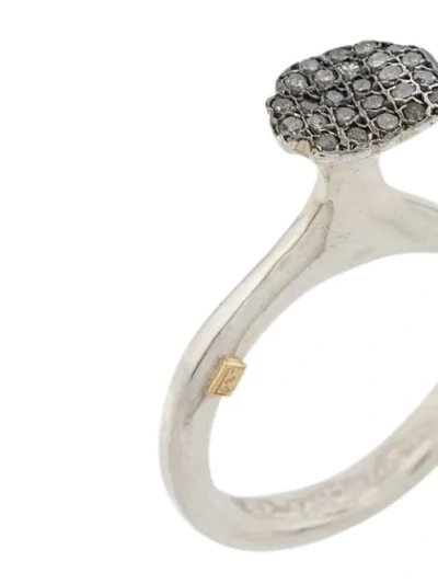 Shop Rosa Maria Embellished Ring In Silver
