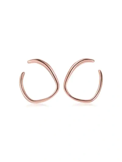 Shop Monica Vinader Nura Reef Wrap Earrings In Pink