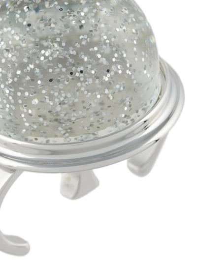 Shop Mm6 Maison Margiela Round Sparkly Ring In Metallic
