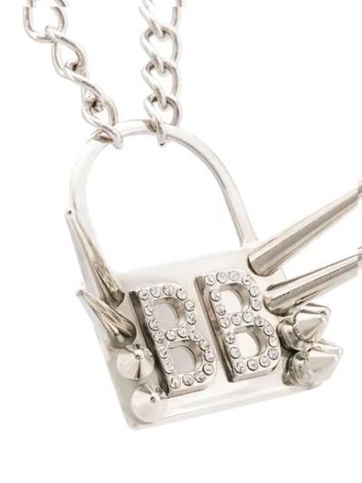 Shop Barbara Bologna Punk Padlock Necklace In Silver
