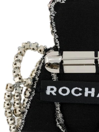 Shop Rochas Embellished Brooch In Metallic