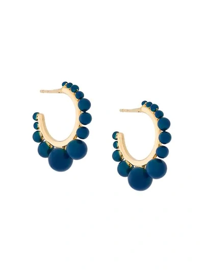 Shop Aurelie Bidermann Ana Earrings In Blue