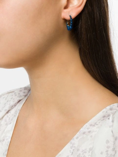 Shop Aurelie Bidermann Ana Earrings In Blue