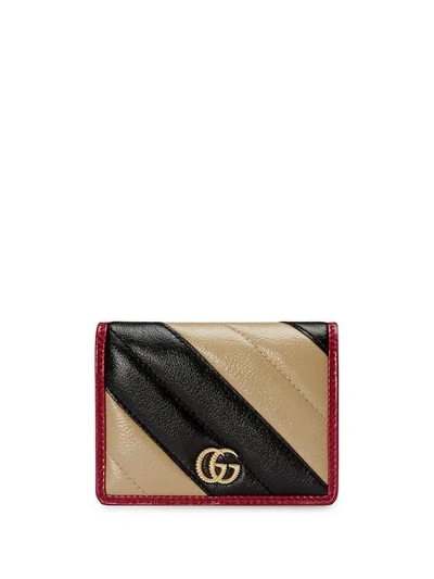 Shop Gucci Marmont Wallet In Black