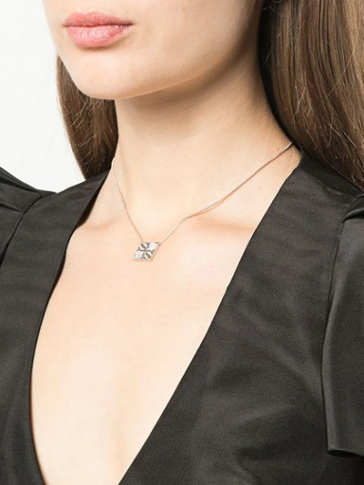 Shop John Hardy Modern Chain Diamond Necklace In Silver