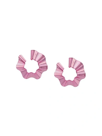Shop Gaviria Ravioli Earrings In Pink