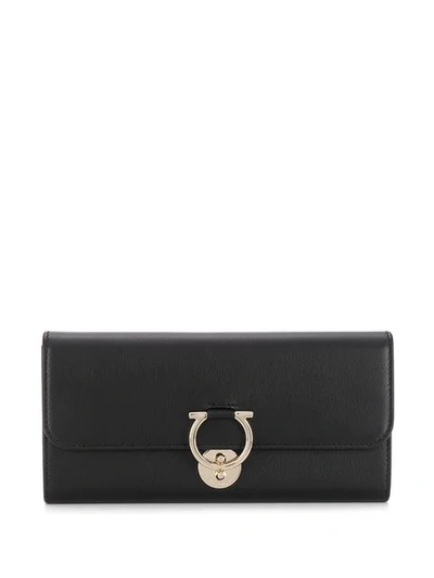 Shop Ferragamo Salvatore  Gancio Purse - Black