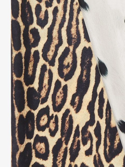 Shop Burberry Vintage Check And Animal Print Silk Scarf In Neutrals