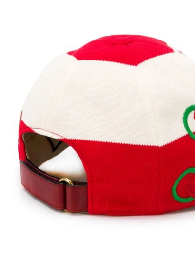 Shop Gucci Gg Logo Baseball Cap In Red