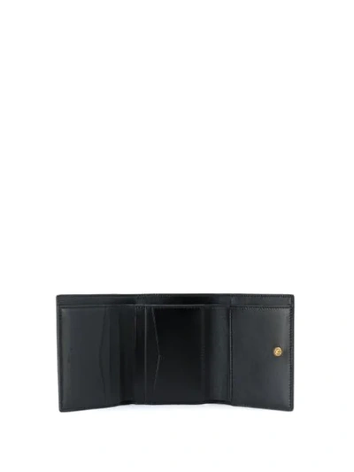 Shop Givenchy Diamond Trifold Wallet In Black