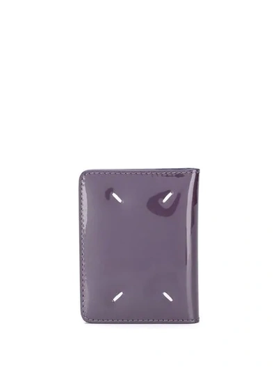 Shop Maison Margiela Patent Cardholder In Purple