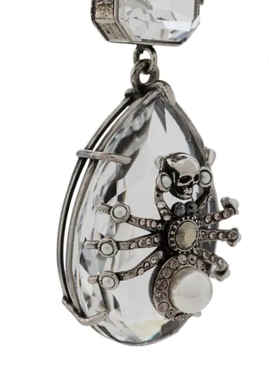 Shop Alexander Mcqueen Spider Emblem Necklace In 1120
