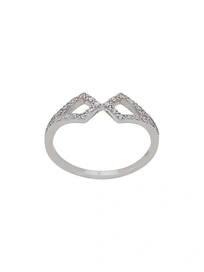 Shop V Jewellery Touch Ring In Silver