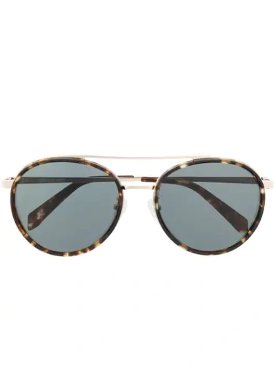 Shop Zadig & Voltaire Zadig&voltaire Round Aviator Sunglasses - Black