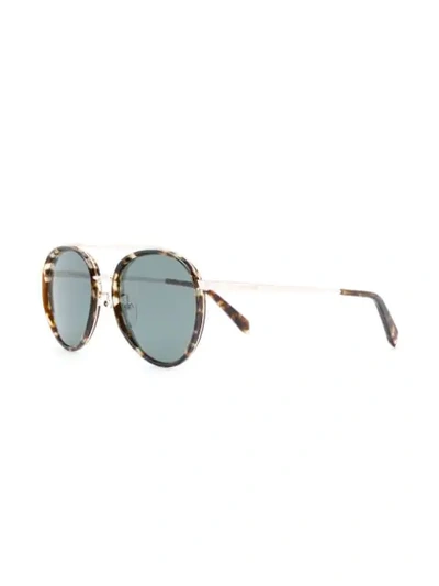 Shop Zadig & Voltaire Zadig&voltaire Round Aviator Sunglasses - Black
