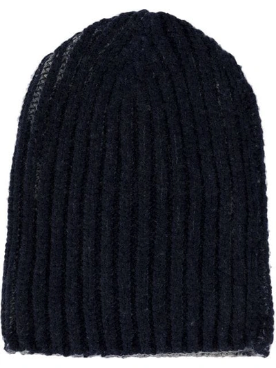 Shop Warm-me Cable Knit Beanie - Blue