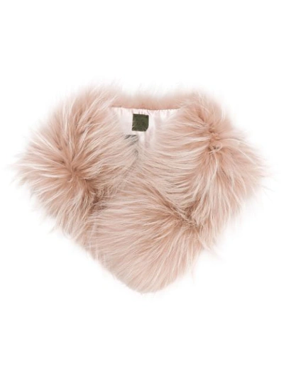 Shop Mr & Mrs Italy Attachable Fur Trim - Pink