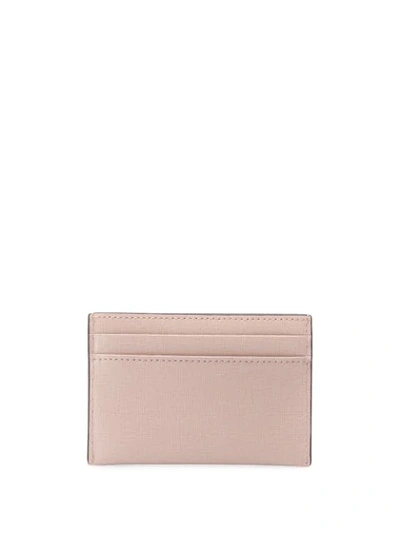 Shop Furla Logo Cardholder Wallet In Pink