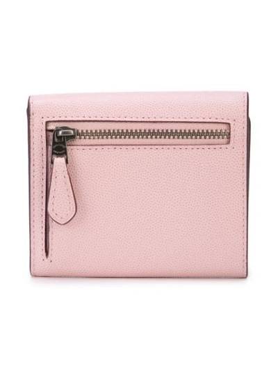 Shop Coach Small Flap Wallet In Pink