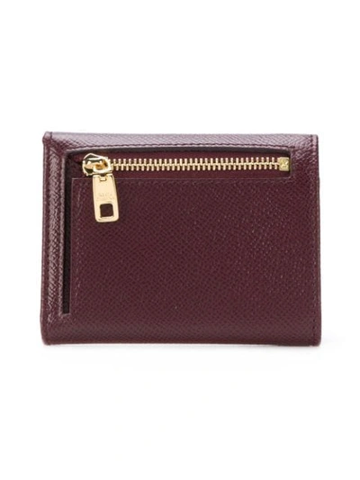 Shop Dolce & Gabbana Small Continental Wallet In Red