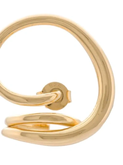 Shop Charlotte Chesnais Spiral Earrings In Metallic
