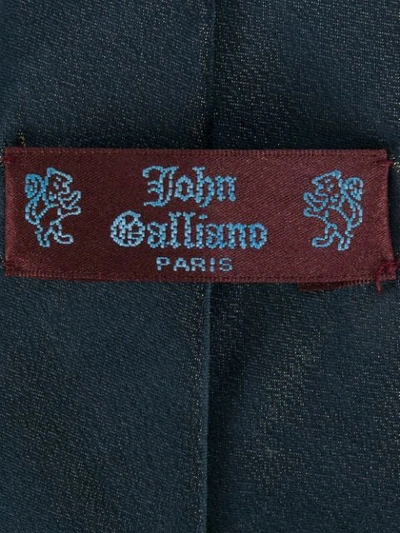 Pre-owned John Galliano Classic Tie In Blue