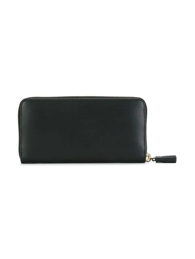 Shop Anya Hindmarch 'smiley' Zip Around Wallet In Black