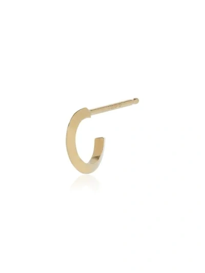 Shop Lizzie Mandler Fine Jewelry 18k Gold Huggies Earring In Metallic