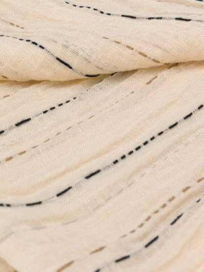 Shop Lorena Antoniazzi Lightweight Scarf In Neutrals