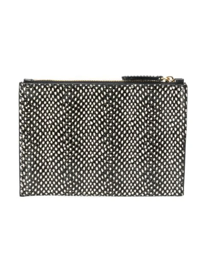 Shop Atp Atelier Tino Snake Zip Pouch In Black