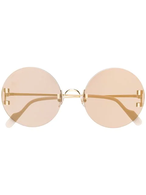 Cartier C Décor Round-frame Sunglasses 