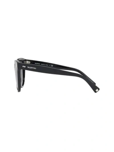 Shop Valentino Cat Eye Sunglasses In Black