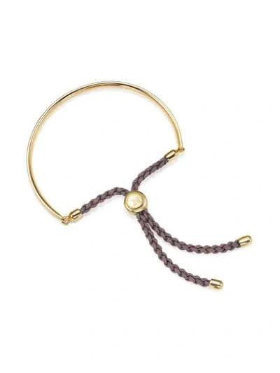Shop Monica Vinader Fiji Mink Bracelet In Gold