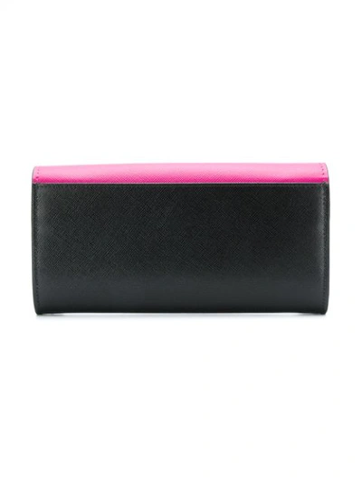 Shop Marni Tri-coloured Wallet - Black