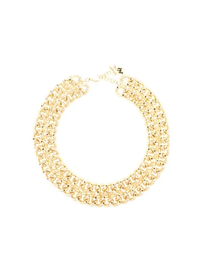 Shop Rosantica Oversized Chain Necklace In Gold