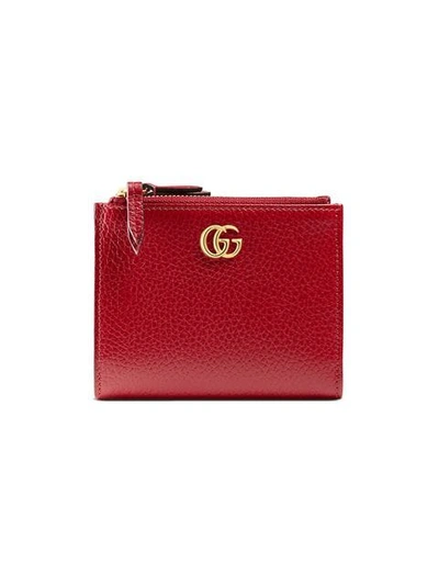 Shop Gucci Gg Marmont Brieftasche In 6433 Red