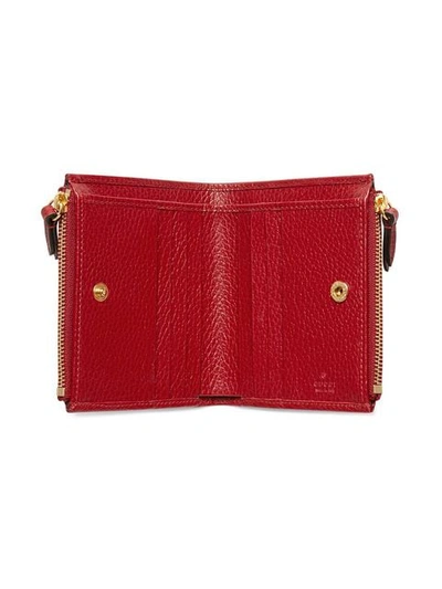 Shop Gucci Gg Marmont Brieftasche In 6433 Red