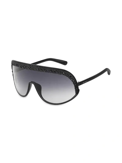 Shop Jimmy Choo Skii Mask Sunglasses In Black